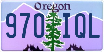 OR license plate 970IQL