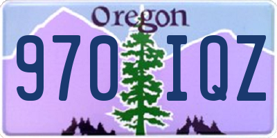 OR license plate 970IQZ