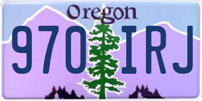 OR license plate 970IRJ