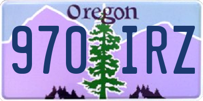 OR license plate 970IRZ