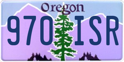 OR license plate 970ISR