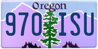 OR license plate 970ISU