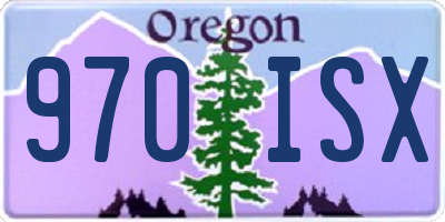 OR license plate 970ISX