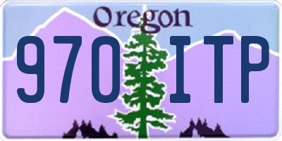 OR license plate 970ITP