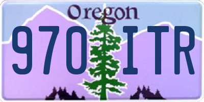 OR license plate 970ITR