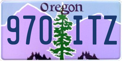 OR license plate 970ITZ