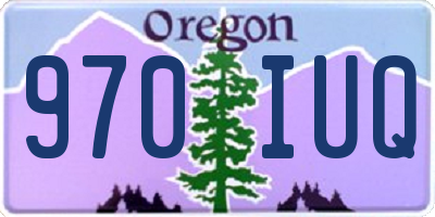 OR license plate 970IUQ