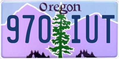 OR license plate 970IUT