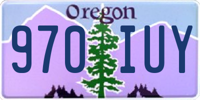 OR license plate 970IUY