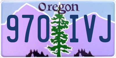 OR license plate 970IVJ