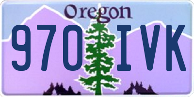 OR license plate 970IVK