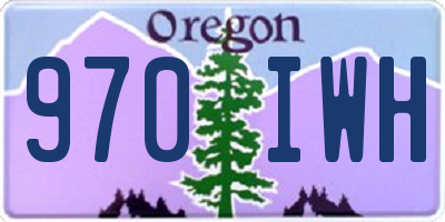 OR license plate 970IWH