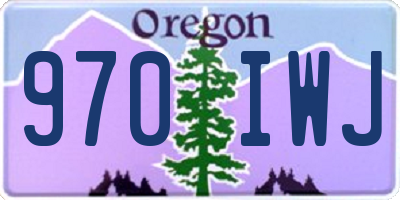 OR license plate 970IWJ