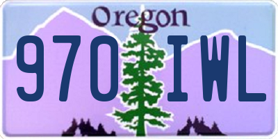 OR license plate 970IWL