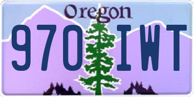 OR license plate 970IWT