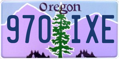 OR license plate 970IXE