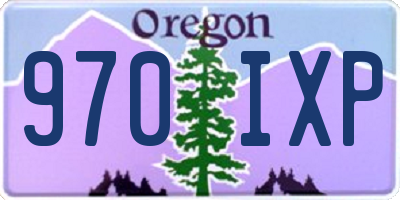 OR license plate 970IXP