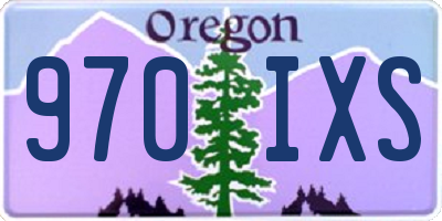 OR license plate 970IXS