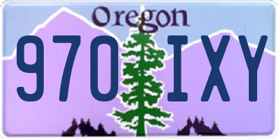 OR license plate 970IXY