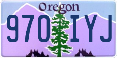 OR license plate 970IYJ