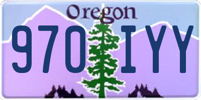 OR license plate 970IYY