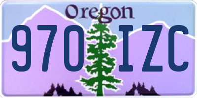 OR license plate 970IZC