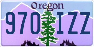 OR license plate 970IZZ