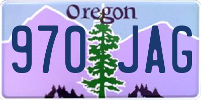 OR license plate 970JAG