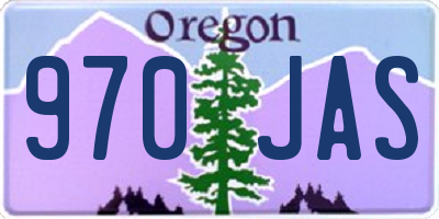 OR license plate 970JAS