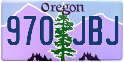 OR license plate 970JBJ