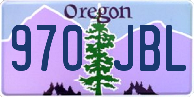 OR license plate 970JBL