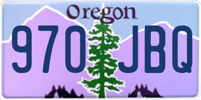 OR license plate 970JBQ