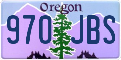 OR license plate 970JBS