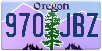 OR license plate 970JBZ