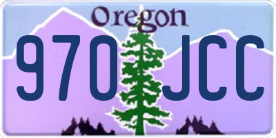 OR license plate 970JCC