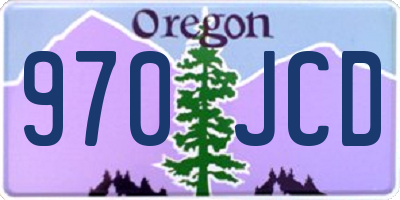 OR license plate 970JCD