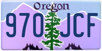 OR license plate 970JCF
