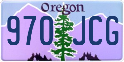 OR license plate 970JCG