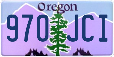 OR license plate 970JCI