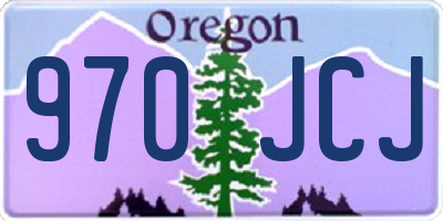 OR license plate 970JCJ