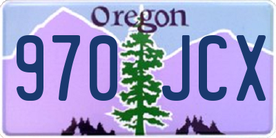 OR license plate 970JCX