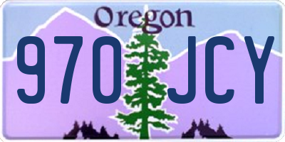 OR license plate 970JCY