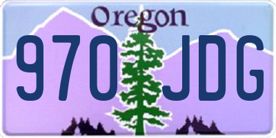 OR license plate 970JDG