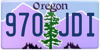 OR license plate 970JDI