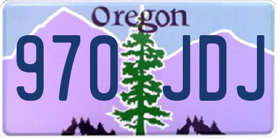 OR license plate 970JDJ