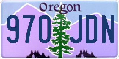 OR license plate 970JDN