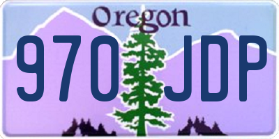 OR license plate 970JDP