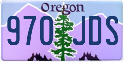 OR license plate 970JDS