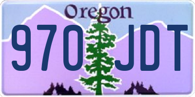 OR license plate 970JDT