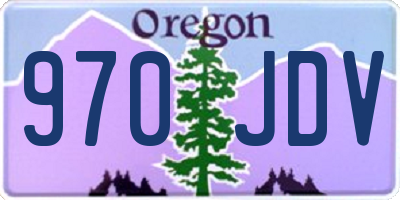 OR license plate 970JDV